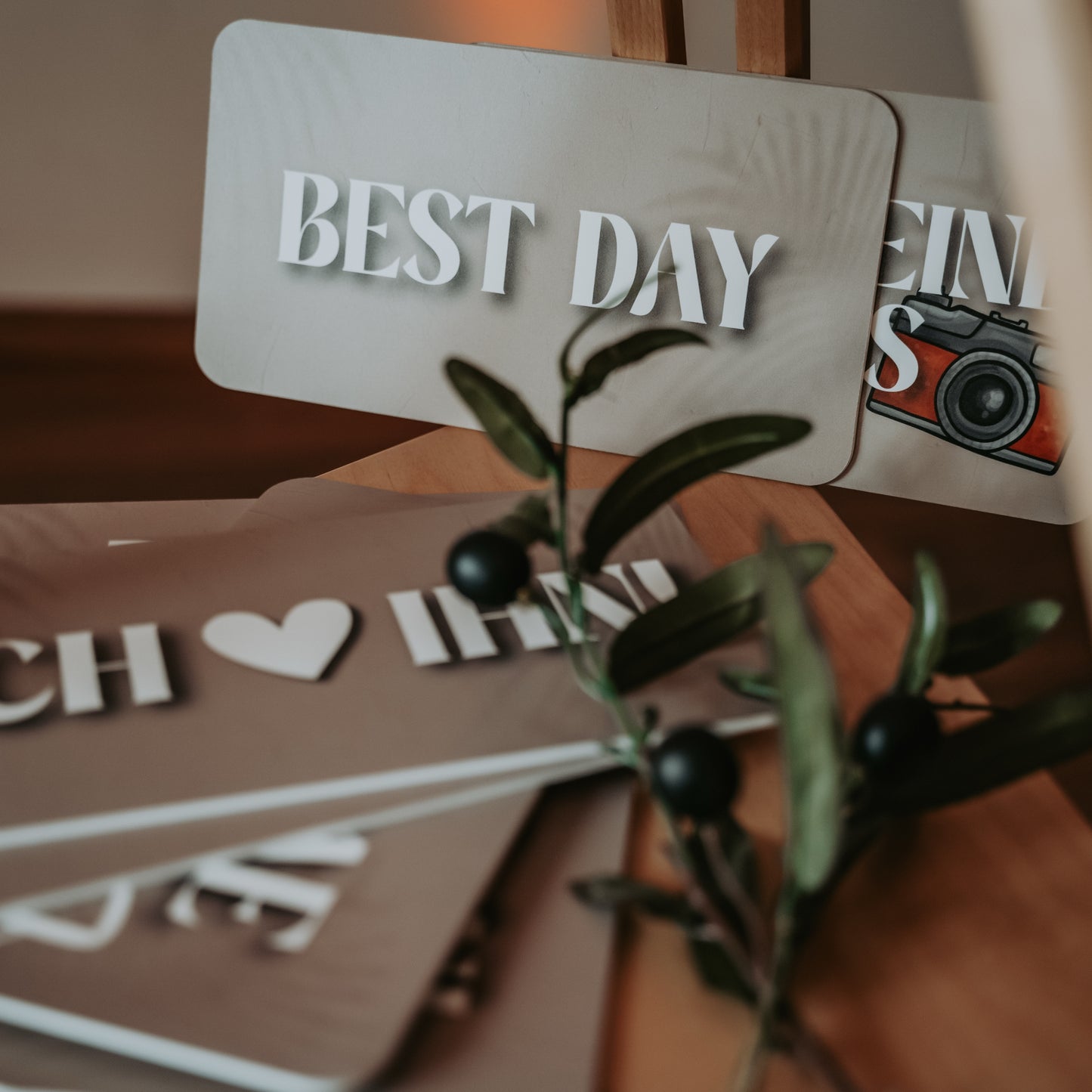 Fotobox-Schilder Set "Hochzeit"